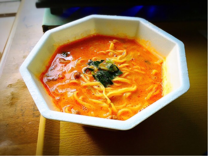 完成した日清ラ王芳醇コク担々麺