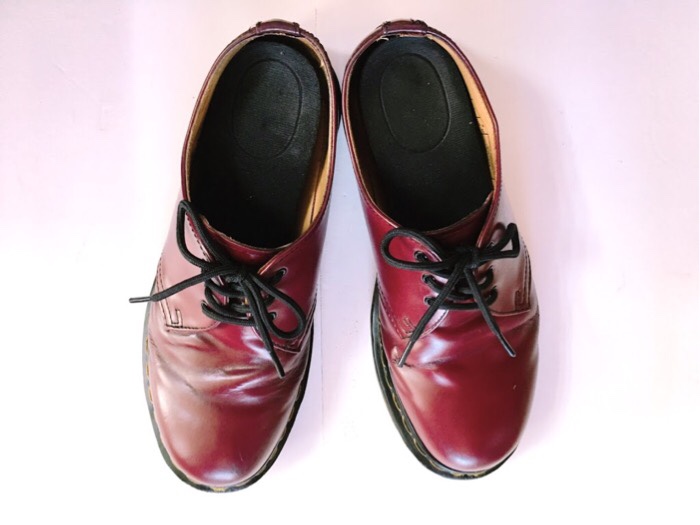 3年使用したDr.Martens（ドクターマーチン）のブーツカラー（チェリーレッド）