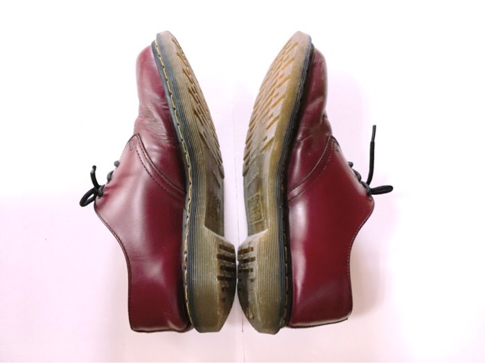 3年使用したDr.Martens（ドクターマーチン）の外見（靴紐、ソール、糸など）