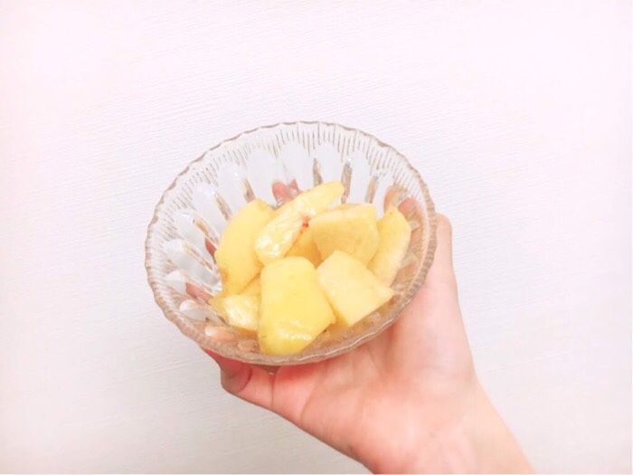 大阪府 泉佐野市へふるさと納税して届いた桃(盛り付け)